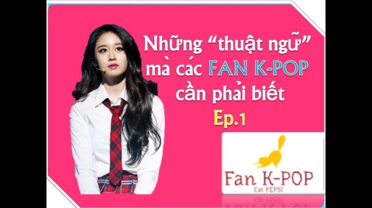 Fan K-POP NHỮNG THUẬT NGỮ MÀ FAN KPOP CẦN PHẢI BIẾT Ep.1