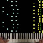 Peterson/Molina – A Little Jazz Excercise (Synthesia Piano Tutorial with hands)