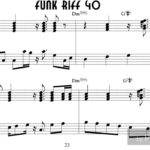 Funk Riff 40 from the book Outta Sight Funk and R&B Riffs for Piano/Keyboards