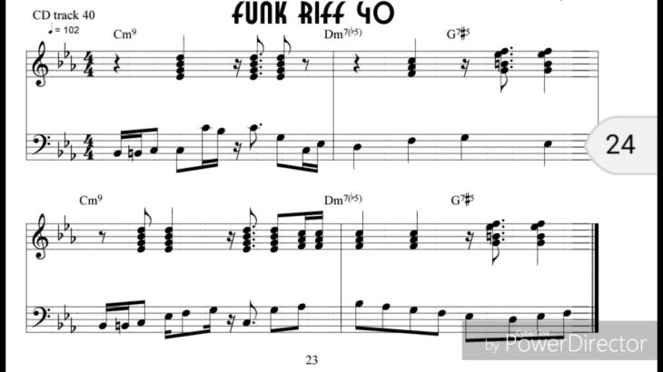 Funk Riff 40 from the book Outta Sight Funk and R&B Riffs for Piano/Keyboards