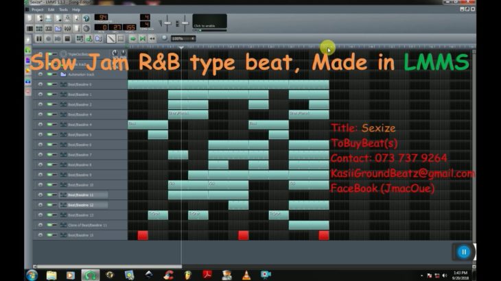 Slow Jam R&B type beat  Made using LMMS