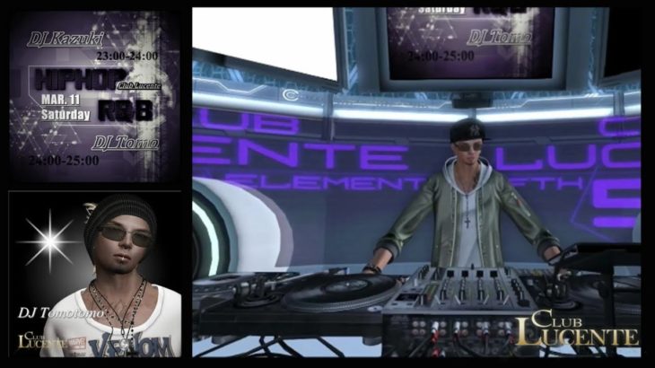 DJ Tomo ♫♦ ★♫ HIPHOP + R&B ★ ♦♫    Club Lucente Second Life