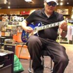 “Playing Rock, Blues, Jazz & R&B On Blue Epiphone Les Paul Plus Top Guitar At G.C.”  Nov. 1, 2018