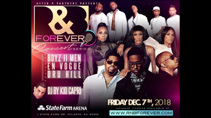R&B Forever Boyz II Men & Friends Concert 12.7 Atlanta, GA Promo B2M v1