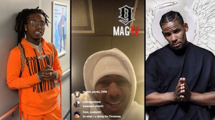 Nick Cannon Let’s Jacquees Know R. Kelly Is The King Of R&B On IG Live!