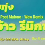 #สายทุ่ง Post Malone – Wow (ว้าว) 100 BPM. ลูกทุ่ง R&B Mixby ดีเจ ที ลานทอง รีมิกซ์