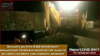#Reliance Jio With R&B #Department Anantang Digging Road,Putting Residents At #Ris