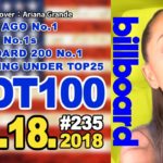 全米ビルボードチャート Billboard HOT100＋Bubbling Under25：08/18/2018