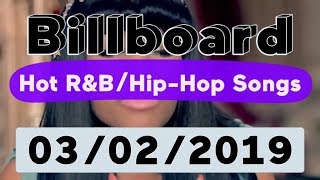 Billboard Top 50 Hot R&B/Hip-Hop/Rap Songs (March 2, 2019)