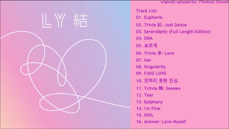 [FULL ALBUM] BTS (방탄소년단) – LOVE YOURSELF 結 Answer