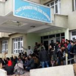 Kashmir R&B daily wager protest for salaries’ release