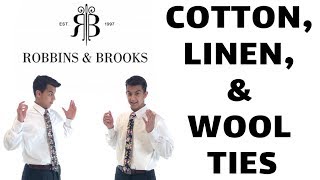 R&B Cotton, Linen, & Wool Ties