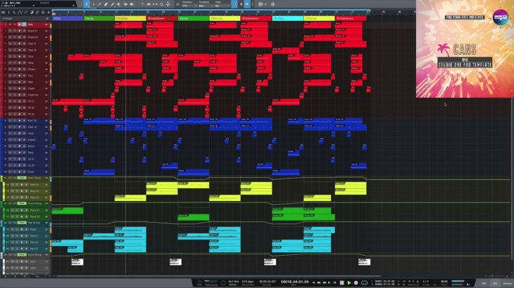R&B Studio One Pro Template Cans