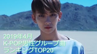 2019年4月K-POP男性グループ曲ランキングTOP20