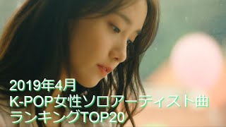 2019年4月K-POP女性ソロアーティスト曲ランキングTOP20
