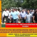 Commissioner Sec R&B Inaugurated Road And Bridge At Wanigam Pattan.