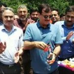 Commissioner secretary R&B inagurates bridge at Babapora, Ganjipora
