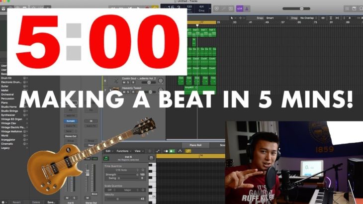 MAKING A R&B GUITAR BEAT IN 5 MINUTES