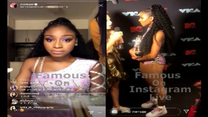 Normani On Instagram Live For The First Time After Wins “Best R&B Video” 2019 Video Music Awards