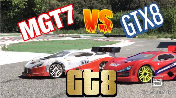 Mugen MGT7 R&B ielasi Tuned  vs XRAY GTX8  OS GT Rody Tuned !!! Merci DOUGLAS vidéo man !!!