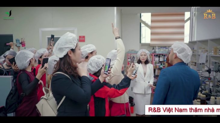 R&B Việt NAM thăm nhà máy sản xuất mỹ phẩm Hàn Quốc