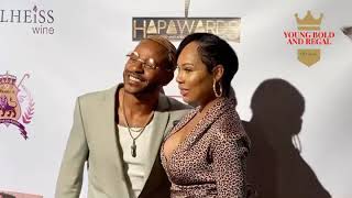 R&B Singer Eric Bellinger & Wife Lamyia Good Arrive At The Hollywood African Prestigious Awards