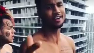 Tekashi 6ix9ine getting singing lessons with his twin R&B legend Trey Songz on Instagram in Florida!