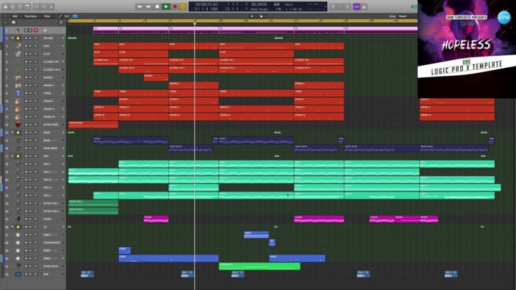 R&B Logic Pro X Template Hopeless