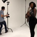 R&B singer Kristal Cherelle inside the Houston Chronicle studios