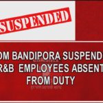 SDM Bandiora Suspends R&B  Employees Absent From Duty