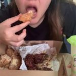 Wingstop Boneless Fried Chicken MUKBANG ASMR + R&B Cream Cheese Milk Tea | 炸鸡翅吃播 + 芝士奶茶