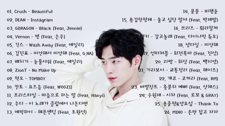 남자 가수 노래 모음 65곡 HIPHOP, R&B .. | KPOP BOY SONGS Playlist 65