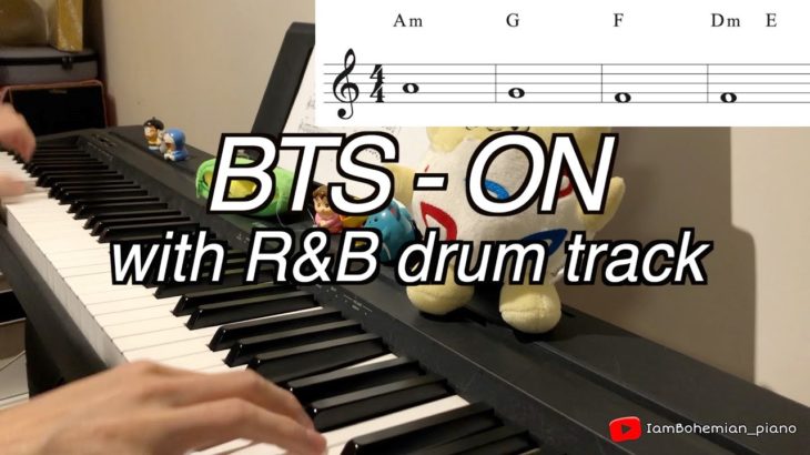 BTS (방탄소년단) – ON – piano cover (with R&B drum track) (with piano sheet)