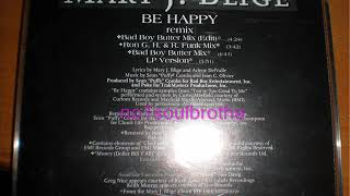Mary J. Blige “Be Happy”  (Bad Boy Butter Mix Edit) (90’s R&B)