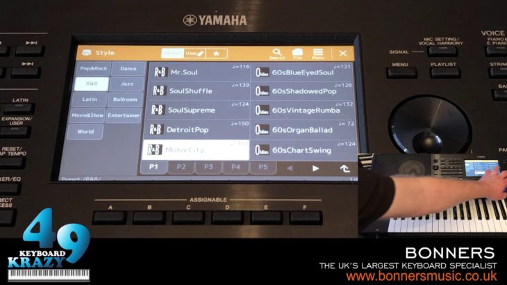 Yamaha PSR-SX900 Keyboard – R&B Styles Part 1/2