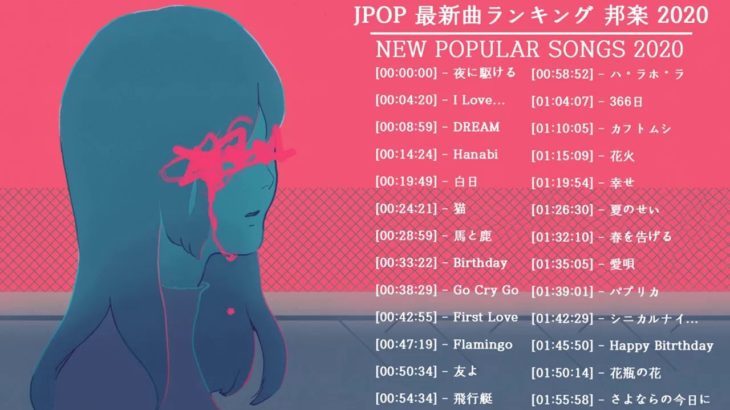 JPOP 最新曲ランキング 邦楽 2020 Official髭男dism,米津玄師,あいみょん,YOASOBI,宇多田ヒカル,King Gnu,GReeeeN,菅田将暉 7
