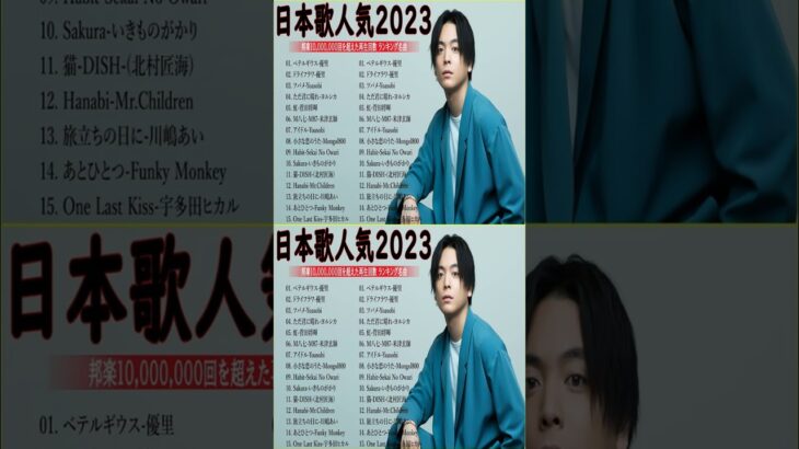 有名曲jpop メドレー 2023 – 邦楽 ランキング 最新 2023🍒音楽 ランキング 最新 2022~2023🌺J-POP 最新曲ランキング 邦楽 2023🍓Yoasobi、あいみょん