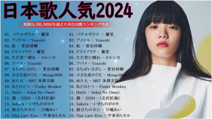 『2023最新版』 最近流行りの曲40選   新曲 2023 jpopメドレー 最新曲 2023 2023ヒット曲メドレー   yoasobi, ado, スピッツ, 米津玄師, 優里