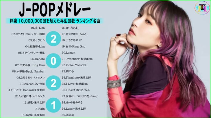 JPOP 最新曲ランキング 邦楽 2021🍓 Official髭男dism,米津玄師,あいみょん,ヨアソビ,宇多田ヒカル,King Gnu,GReeeeN,菅田将暉 Vol.06 TM