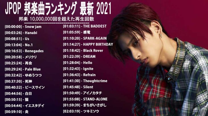 音楽 ランキング 最新 2020-2021 (ベストソング 2020-2021) LISA,米津玄師,あいみょん,YOASOBI,宇多田ヒカル,King Gnu,菅田将暉