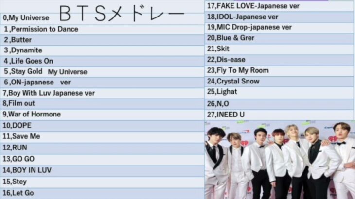 BTSメドレー最新曲搭載！！！