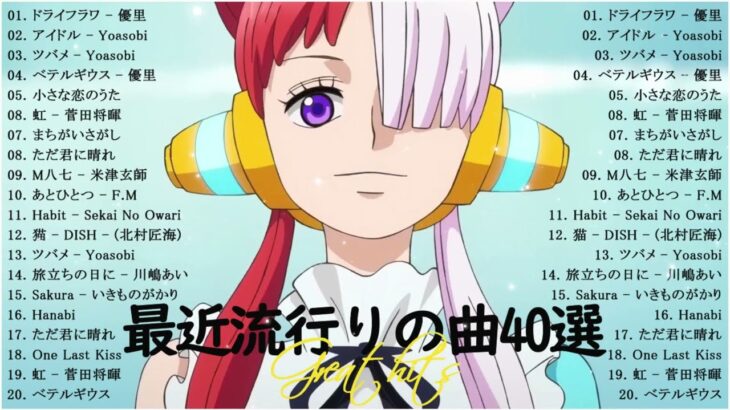 『2023最新版』最近流行りの曲40選 – 新曲 2023 jpopメドレー – 最新曲 2023 2023ヒット曲メドレーNB.6
