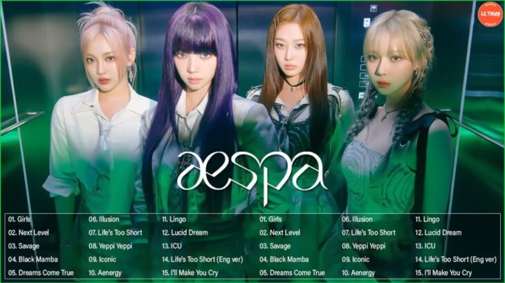 【作業用BGM】 AESPA メドレー 🎶 AESPA  最新曲メドレー2022　ヒット曲全20曲