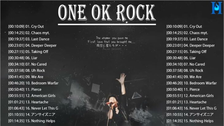 【CRY OUT  – ONE OK ROCK – 新曲2022】ONE OK ROCK メドレーONE OK ROCK のベストソング 2022 🎶 Best New Playlist  2022