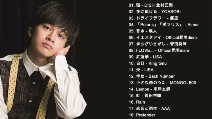 JPOP 最新曲ランキング 邦楽 2021🍂Official髭男dism,米津玄師,あいみょん,YOASOBI,宇多田ヒカル,King Gnu,GReeeeN,菅田将暉