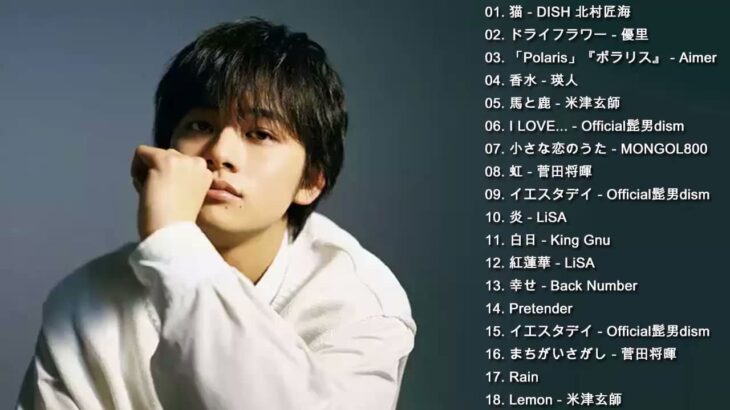 JPOP 最新曲ランキング 邦楽 2021🍂Official髭男dism,米津玄師,あいみょん,YOASOBI,宇多田ヒカル,King Gnu,GReeeeN,菅田将暉