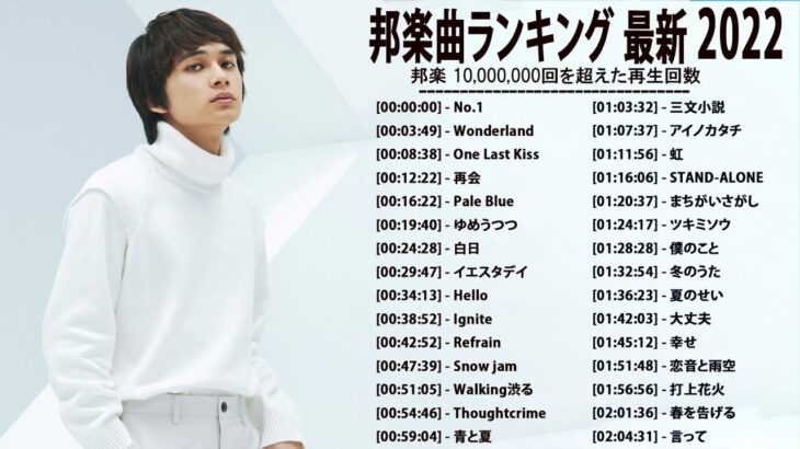音楽 ランキング 最新 2021-2022 (ベストソング 2021-2022) LISA,米津玄師,あいみょん,YOASOBI,宇多田ヒカル,King Gnu,菅田将暉