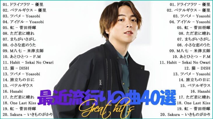 有名曲Jpopメドレー 2024 🎸 音楽ランキング最新 2024 🎸 邦楽ランキング最新
