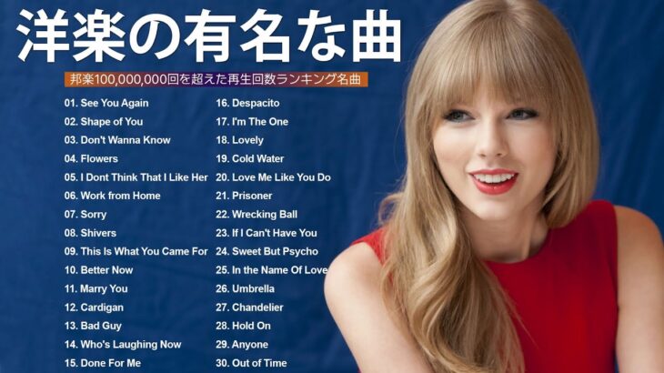 【作業用BGM】 やる気を全開にさせる最強洋楽メドレー 💙 洋楽 ヒット チャート 最新 🔴 2024年 ヒット曲 洋楽 ★ 2024 年人気の洋楽ランキング