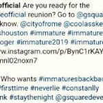 Immature r&b band is back and tour is coming soon!!